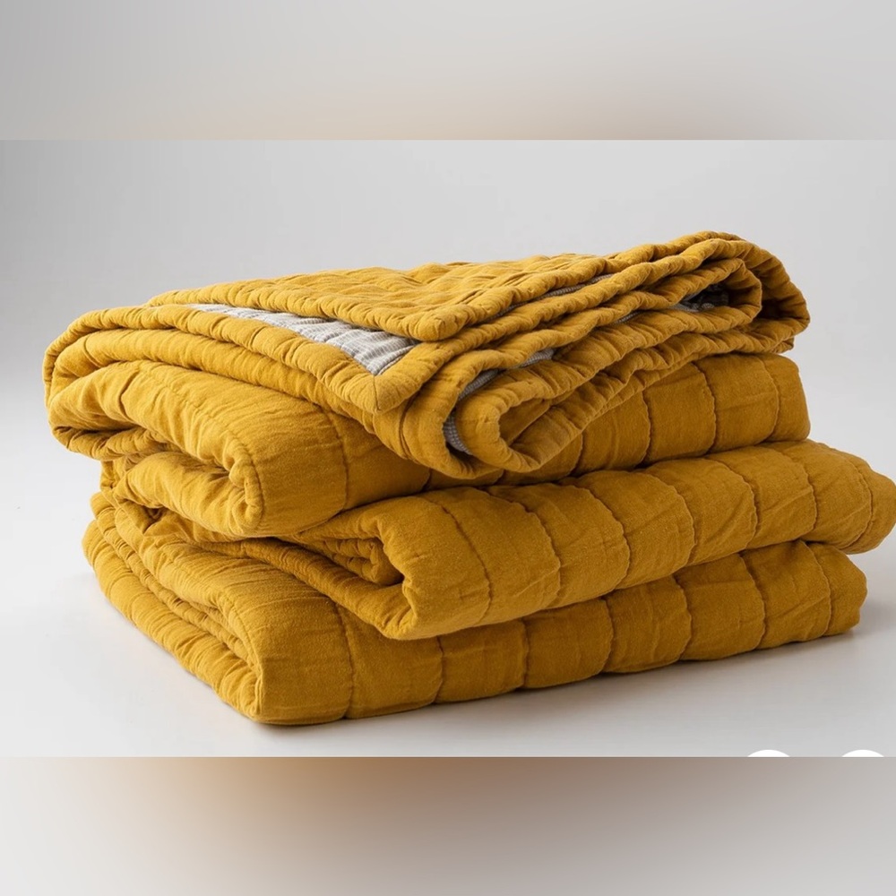 Schoolhouse channeled cotton quilt